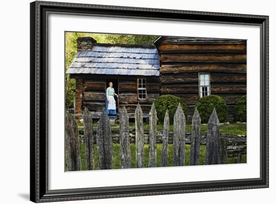 Traditional Dress, Mountain Farm Museum, Great Smoky Mountains National Park, North Carolina, USA-null-Framed Photographic Print