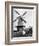 Traditional Dutch Scene with Windmill, Holland, 1936-Donald Mcleish-Framed Giclee Print