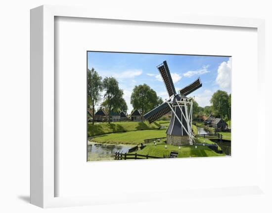 Traditional Dutch Windmill, Zuiderzee Open Air Museum, Lake Ijssel-Peter Richardson-Framed Photographic Print