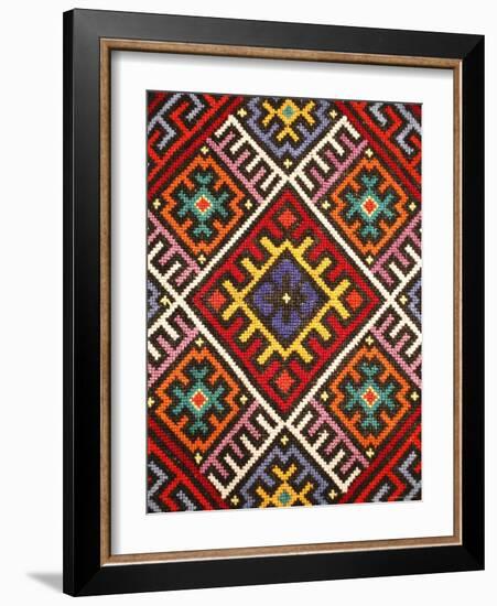 Traditional embroidery, Zakarpattia Oblast, Transcarpathia, Ukraine-Ivan Vdovin-Framed Photographic Print