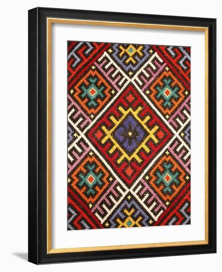 Traditional embroidery, Zakarpattia Oblast, Transcarpathia, Ukraine-Ivan Vdovin-Framed Photographic Print