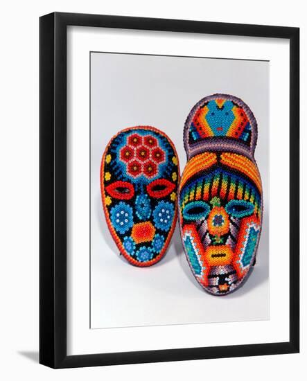 Traditional Ethnic Arts, Huichol Indian Beadwork, Huichol Mythology, Mexico-Russell Gordon-Framed Photographic Print