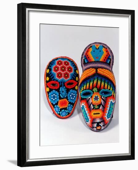 Traditional Ethnic Arts, Huichol Indian Beadwork, Huichol Mythology, Mexico-Russell Gordon-Framed Photographic Print