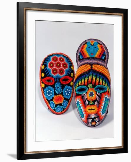 Traditional Ethnic Arts, Huichol Indian Beadwork, Huichol Mythology, Mexico-Russell Gordon-Framed Photographic Print