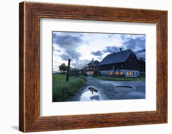 Traditional Farmhouse with Eating Bell on the Roof, Austria-Volker Preusser-Framed Photographic Print