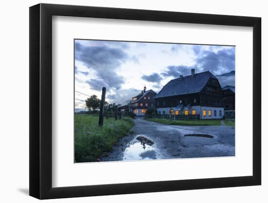 Traditional Farmhouse with Eating Bell on the Roof, Austria-Volker Preusser-Framed Photographic Print