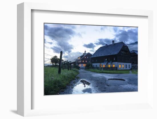 Traditional Farmhouse with Eating Bell on the Roof, Austria-Volker Preusser-Framed Photographic Print