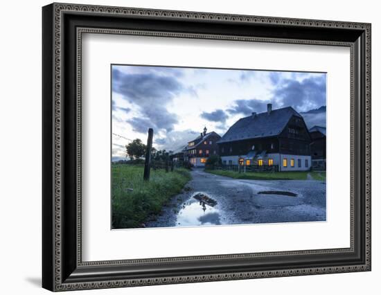 Traditional Farmhouse with Eating Bell on the Roof, Austria-Volker Preusser-Framed Photographic Print