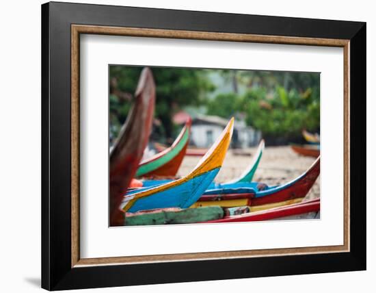 Traditional Fishing Boat in Sungai Pinang, Sumatra, Indonesia, Southeast Asia-John Alexander-Framed Photographic Print