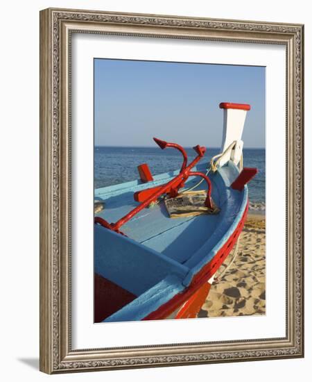 Traditional Fishing Boats, Algarve, Portugal-Katja Kreder-Framed Photographic Print