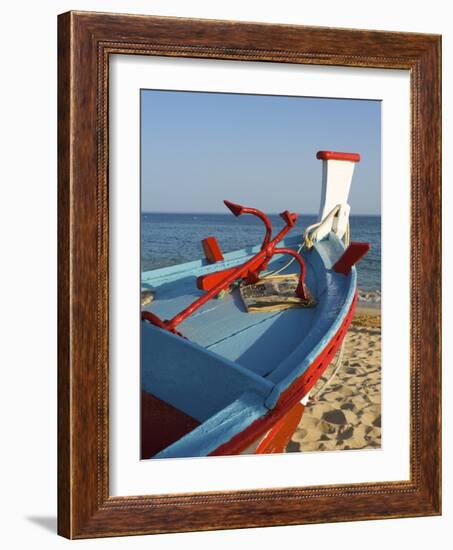 Traditional Fishing Boats, Algarve, Portugal-Katja Kreder-Framed Photographic Print