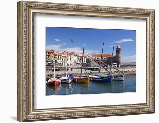 Traditional Fishing Boats at the Port, France-Markus Lange-Framed Photographic Print