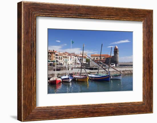 Traditional Fishing Boats at the Port, France-Markus Lange-Framed Photographic Print