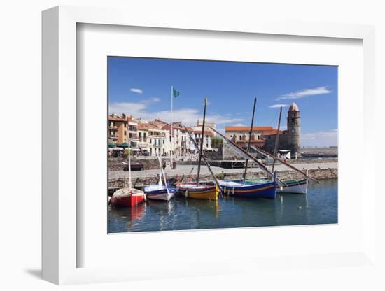 Traditional Fishing Boats at the Port, France-Markus Lange-Framed Photographic Print