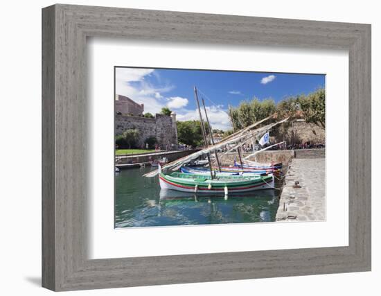 Traditional Fishing Boats at the Port, Languedoc-Roussillon-Markus Lange-Framed Photographic Print