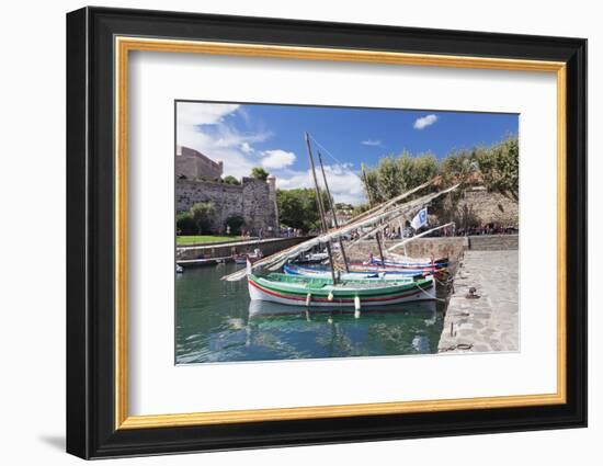 Traditional Fishing Boats at the Port, Languedoc-Roussillon-Markus Lange-Framed Photographic Print