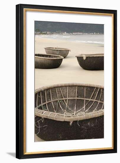 Traditional Fishing Boats, Bac My an Beach, Hoi An, Da Nang, Vietnam-Cindy Miller Hopkins-Framed Photographic Print