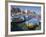 Traditional Fishing Boats, Harbour, Mondello, Palermo, Sicily, Italy, Mediterranean, Europe-Martin Child-Framed Photographic Print