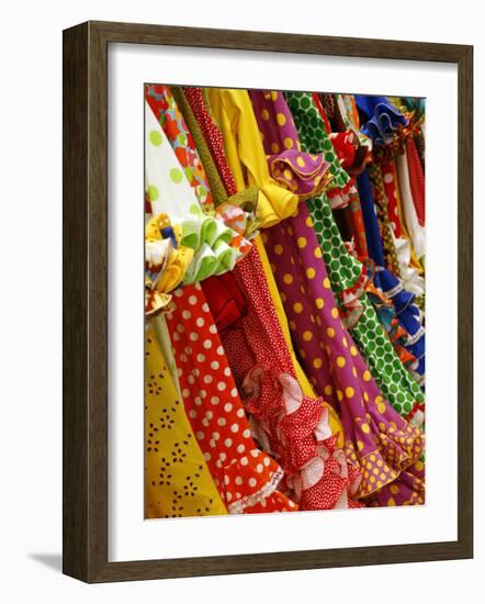 Traditional Flameco Dresses, Seville, Andalucia, Spain, Europe-Levy Yadid-Framed Photographic Print