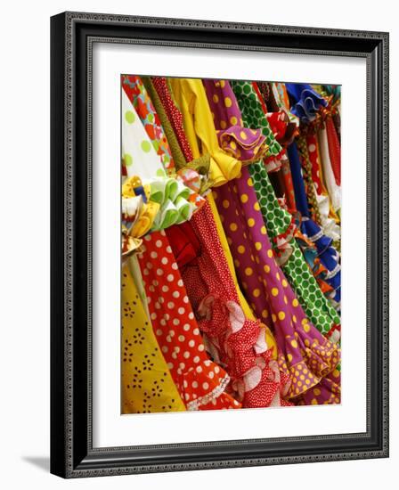 Traditional Flameco Dresses, Seville, Andalucia, Spain, Europe-Levy Yadid-Framed Photographic Print