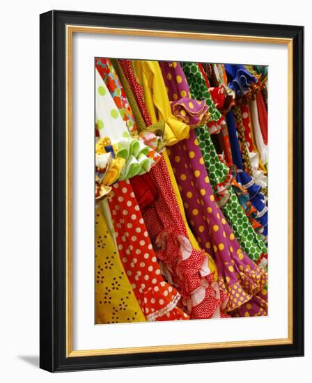 Traditional Flameco Dresses, Seville, Andalucia, Spain, Europe-Levy Yadid-Framed Photographic Print