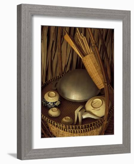 Traditional Food Basket, Vietnam-Keren Su-Framed Photographic Print