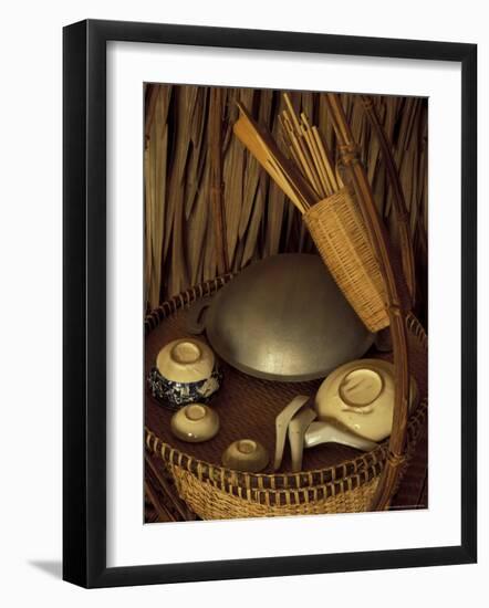 Traditional Food Basket, Vietnam-Keren Su-Framed Photographic Print