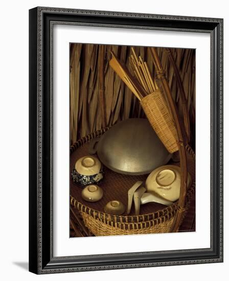 Traditional Food Basket, Vietnam-Keren Su-Framed Photographic Print