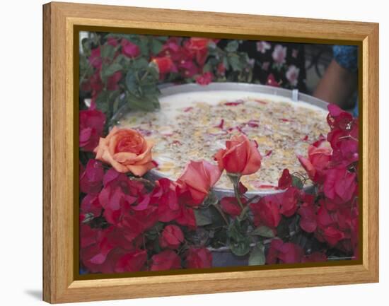 Traditional Fruit Drink, Oaxaca, Mexico-Judith Haden-Framed Premier Image Canvas