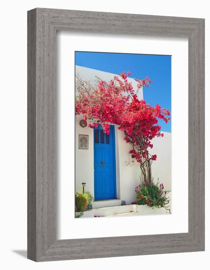 Traditional Greek Door on Sifnos Island, Greece-papadimitriou-Framed Photographic Print