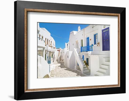 Traditional Greek House on Sifnos Island, Greece-papadimitriou-Framed Photographic Print