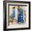 Traditional Greek Streets -Artwork In Painting Style-Maugli-l-Framed Art Print