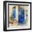 Traditional Greek Streets -Artwork In Painting Style-Maugli-l-Framed Art Print