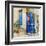 Traditional Greek Streets -Artwork In Painting Style-Maugli-l-Framed Art Print