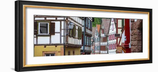 Traditional Half Timbered Buildings in Schiltach's Picturesque Medieval Altstad, Baden-Wurttemberg-Doug Pearson-Framed Photographic Print