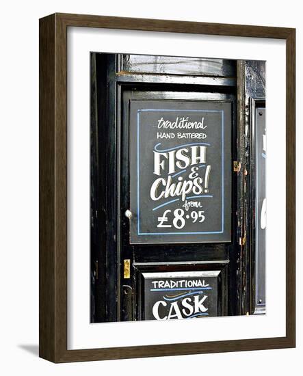 Traditional Hand Battered Fish and Chips!, London-Anna Siena-Framed Photographic Print