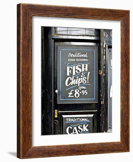 Traditional Hand Battered Fish and Chips!, London-Anna Siena-Framed Photographic Print