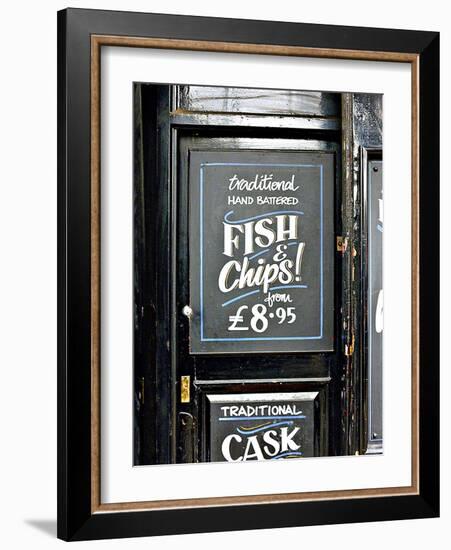 Traditional Hand Battered Fish and Chips!, London-Anna Siena-Framed Photographic Print