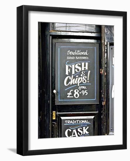 Traditional Hand Battered Fish and Chips!, London-Anna Siena-Framed Photographic Print