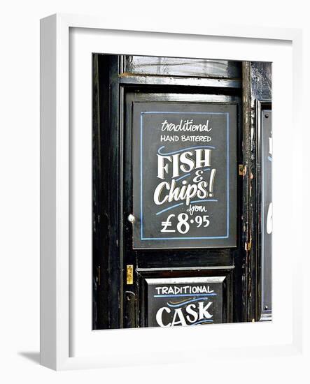 Traditional Hand Battered Fish and Chips!, London-Anna Siena-Framed Photographic Print