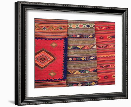 Traditional Hand Woven Rugs, Oaxaca City, Oaxaca, Mexico, North America-Wendy Connett-Framed Photographic Print