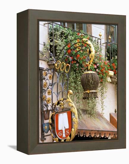 Traditional Handcrafted Sign, Munich, Germany-Adam Jones-Framed Premier Image Canvas