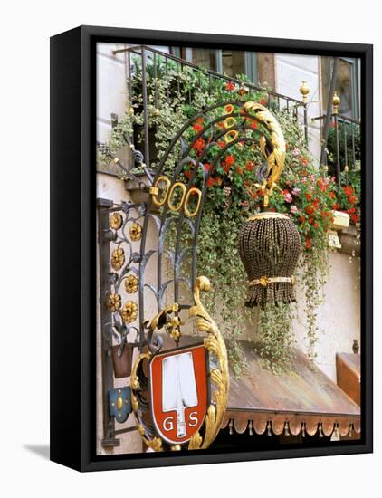 Traditional Handcrafted Sign, Munich, Germany-Adam Jones-Framed Premier Image Canvas