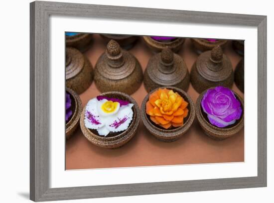 Traditional Handicrafts, Intricately Carved Soap to Look Like Tropical Flowers-Cindy Miller Hopkins-Framed Photographic Print