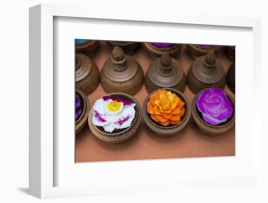 Traditional Handicrafts, Intricately Carved Soap to Look Like Tropical Flowers-Cindy Miller Hopkins-Framed Photographic Print