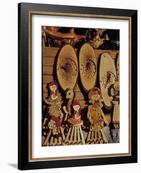Traditional Handmade Wooden Crafts for Sale, Nessebur, Bulgaria-Cindy Miller Hopkins-Framed Photographic Print
