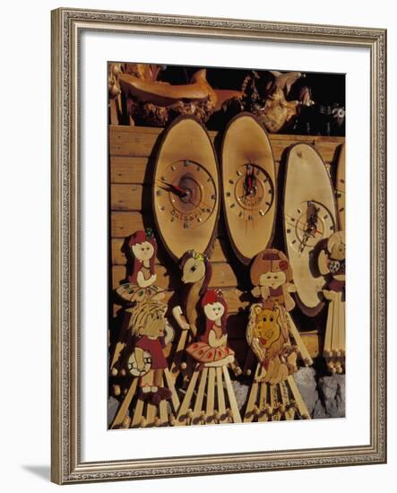 Traditional Handmade Wooden Crafts for Sale, Nessebur, Bulgaria-Cindy Miller Hopkins-Framed Photographic Print