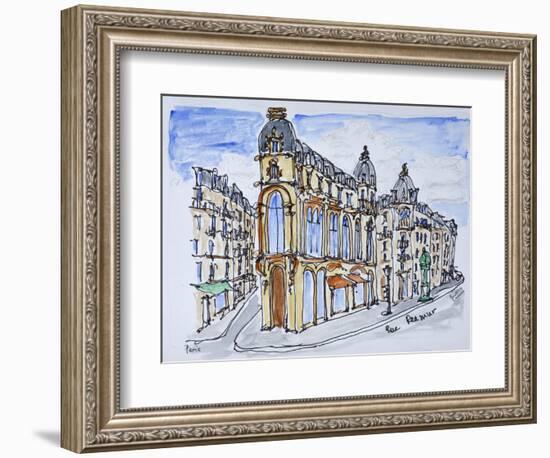 Traditional Haussmann style buildings on Rue Reaumur, Paris, France-Richard Lawrence-Framed Photographic Print