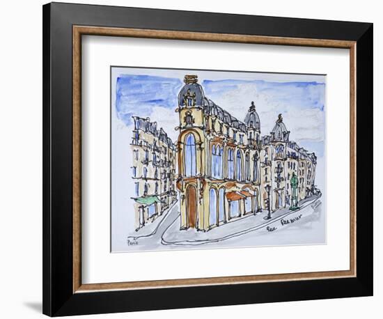 Traditional Haussmann style buildings on Rue Reaumur, Paris, France-Richard Lawrence-Framed Photographic Print