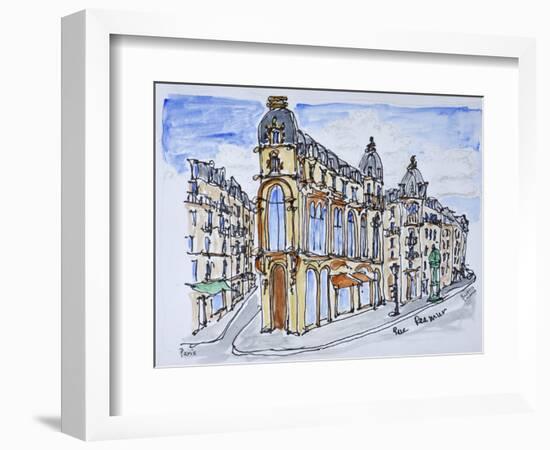 Traditional Haussmann style buildings on Rue Reaumur, Paris, France-Richard Lawrence-Framed Photographic Print